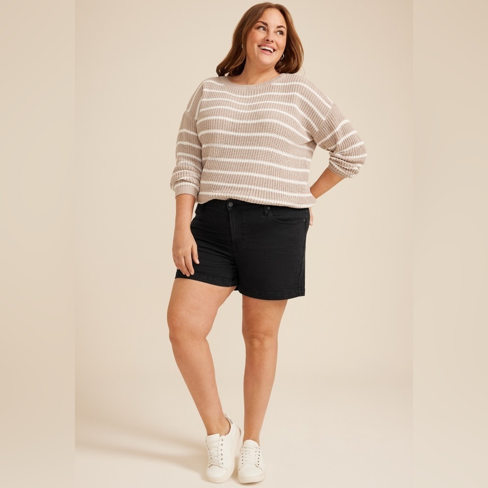 Maurice’s NWT Plus Size Black High-Rise Shorts – 5” Inseam – Size 18